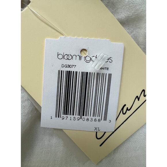 ELAN INTERNATIONAL WOMENS XLARGE DRAWSTRING COTTON GAUZE RAW HEM SHORT WHITE NEW - Picture 10 of 12